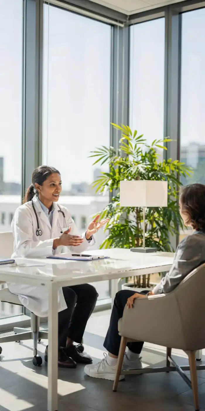 Consulta médica na Clínica Kairós